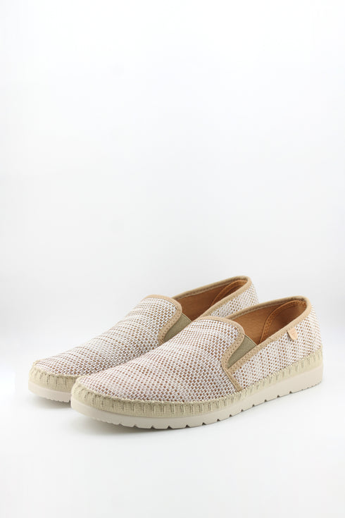Verbenas Men Perforated Slip-On Loafers with Braided Trim